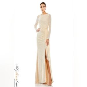 Mac Duggal Evening Gown Beige NWT